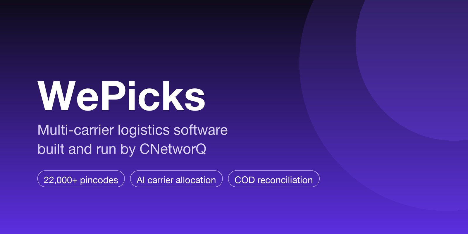 WePicks multi-carrier logistics platform case study